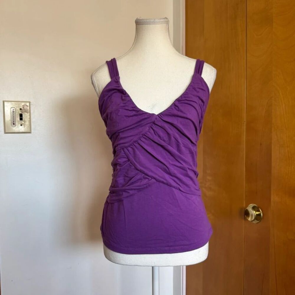 Bisou Bisou Purple Bandage Tank Top